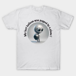 UFO Alien and balloon T-Shirt